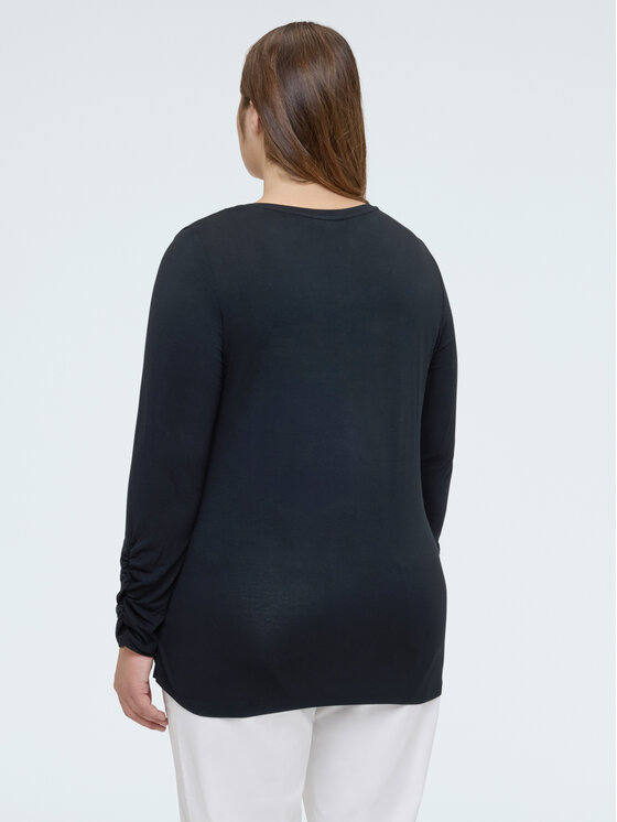 Fiorella Rubino Fiorella Rubino Bluzka G0ADL009160N0V9 Czarny Regular Fit
