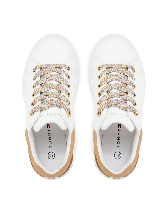 Tommy Hilfiger Tommy Hilfiger Tenisice Low Cut Lace-Up Sneaker T3A9-33751-1355 M Bijela
