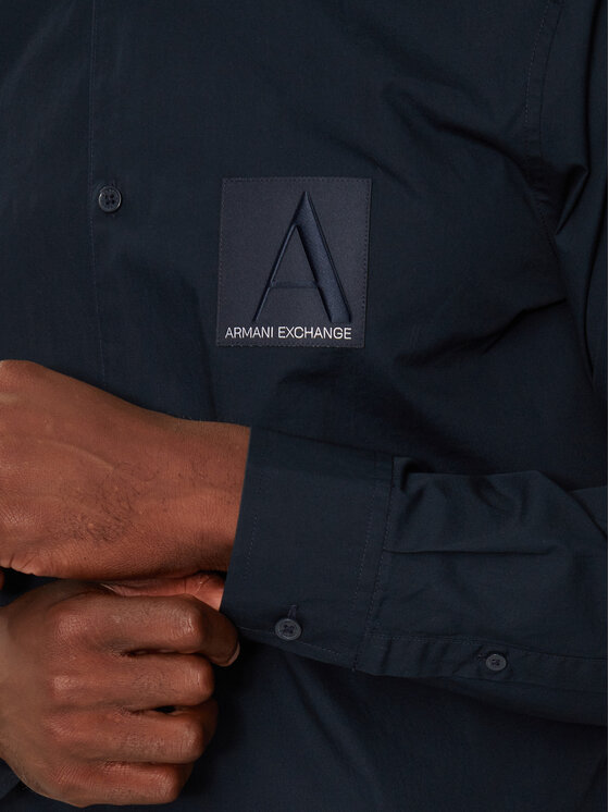 Armani Exchange Armani Exchange Koszula 6DZC20 ZNXLZ Granatowy Regular Fit