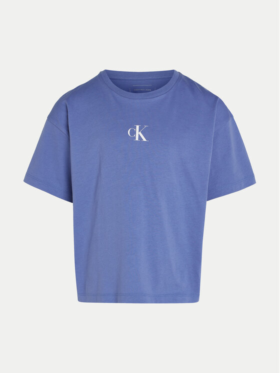 Calvin Klein Jeans Calvin Klein Jeans Marškinėliai Logo IG0IG02136 Mėlyna Boxy Fit