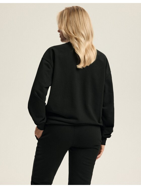 Esotiq Esotiq Bluza 43756 Czarny Regular Fit