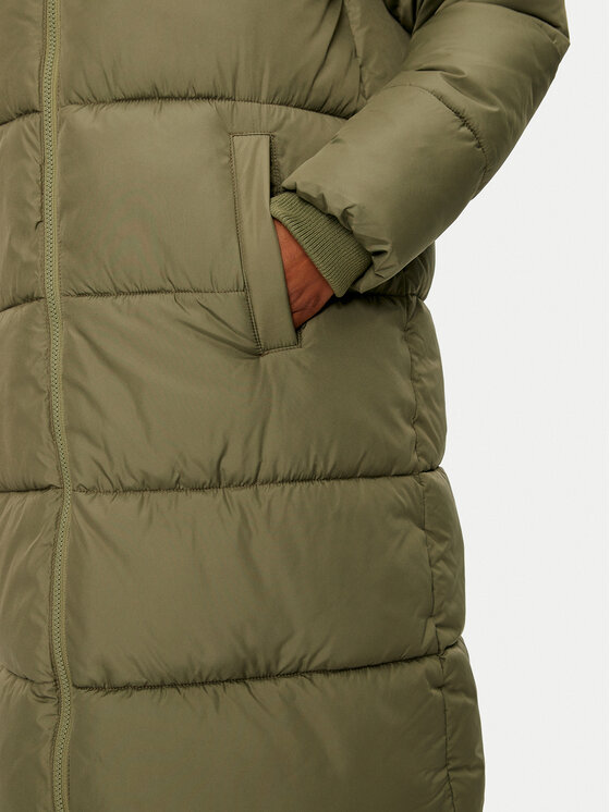 Pieces Pieces Geacă de iarnă 17115627 Verde Regular Fit