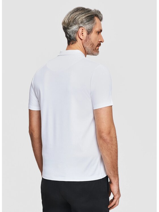 Pako Lorente Pako Lorente Polo P26SF-TX-015 Biały Classic Fit