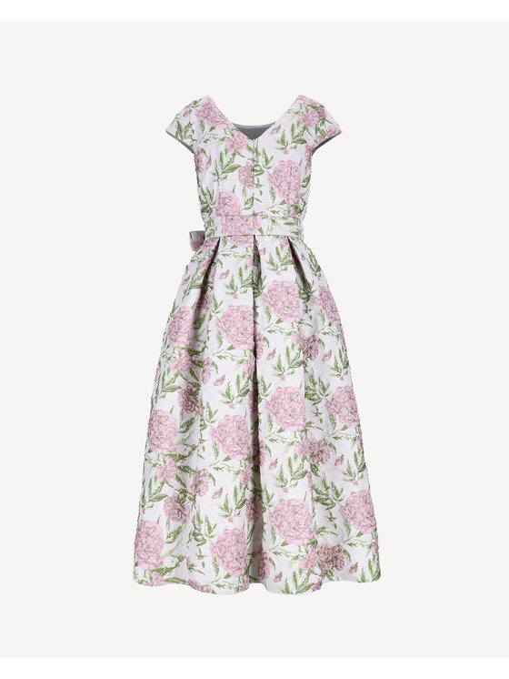 Castellani Castellani Sukienka codzienna Rosa Divina Kremowy Regular Fit