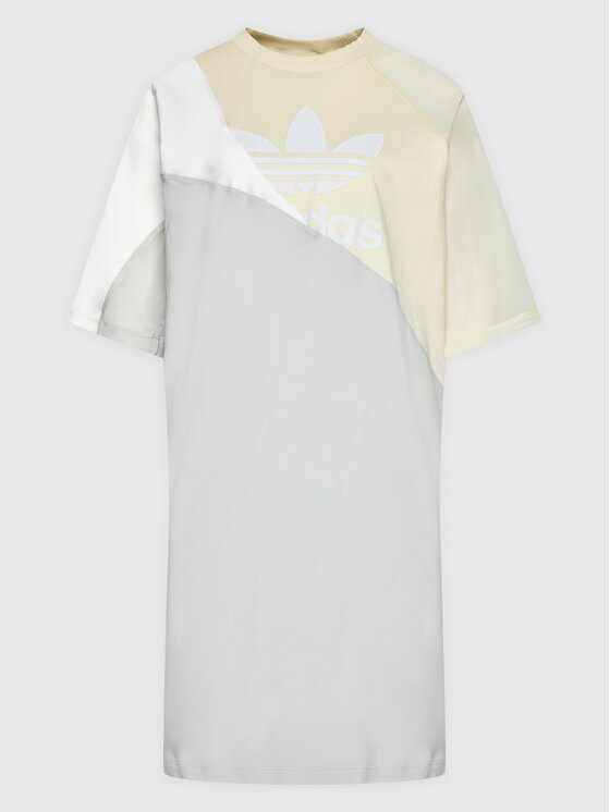 adidas Kleid für den Alltag adicolor Split HC0636 Beige Relaxed Fit |  Modivo.at