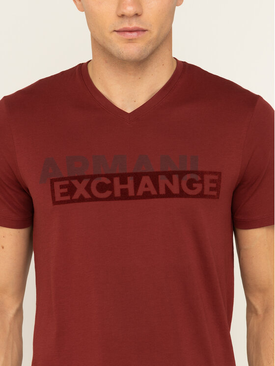 Armani Exchange Armani Exchange Marškinėliai 3HZTBF ZJA5Z 1701 Bordinė Slim Fit