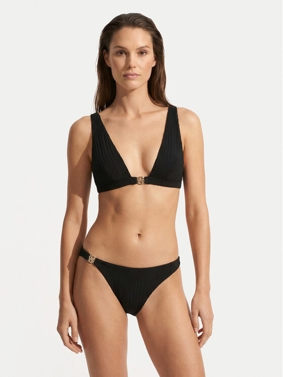 BOSS BOSS Gornji del bikini 50556645 Črna