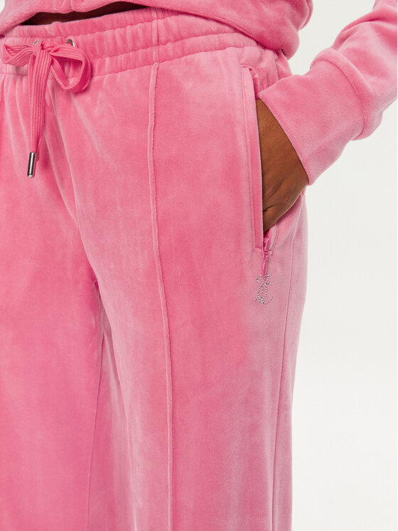 Juicy Couture Juicy Couture Teplákové kalhoty Tina JCAPW045 Růžová Regular Fit