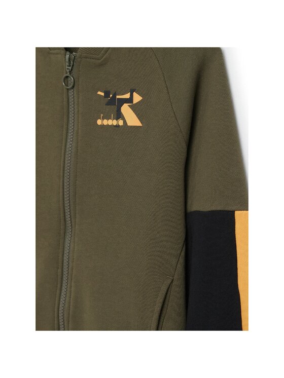 Diadora Diadora Komplet dresowy JB. TRACKSUIT FZ TWISTER Zielony Regular Fit