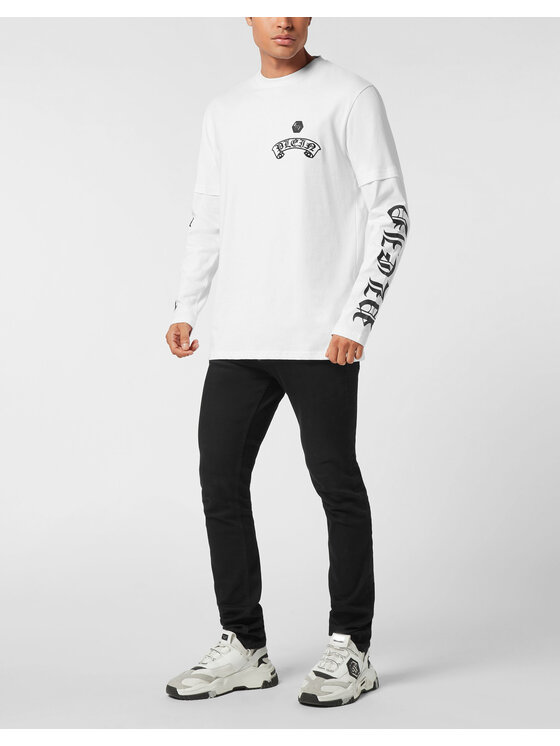 PHILIPP PLEIN PHILIPP PLEIN T-Shirt 26203 Biały Regular Fit