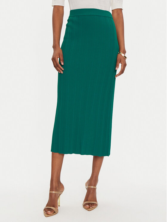 Sisley Sisley Suknja olovka 1WTHM000C Zelena Slim Fit