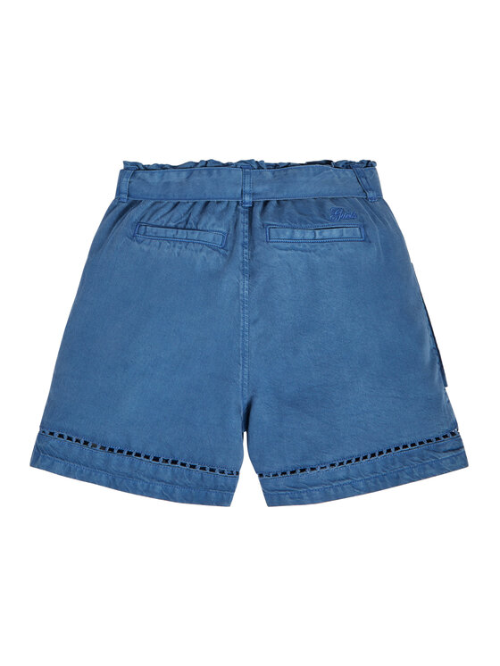 Guess Guess Pantalon scurți din material J3GD03 WE8R0 Albastru Relaxed Fit