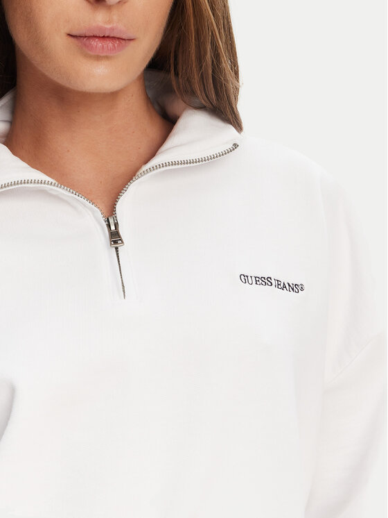Guess Jeans Guess Jeans Sweatshirt W5YQ09 K68I4 Weiß Regular Fit