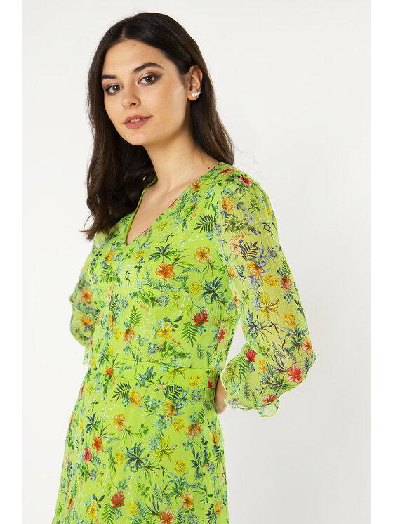 QUIOSQUE QUIOSQUE Každodenné šaty GREEN WALL Zelená Regular Fit
