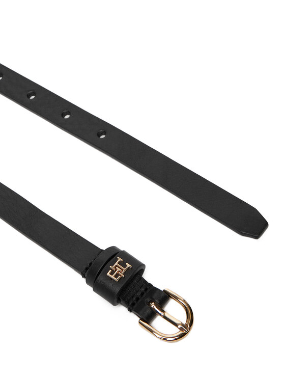 Tommy Hilfiger Tommy Hilfiger Sieviešu josta Essential Effortless 1.5 AW0AW17759 Melns