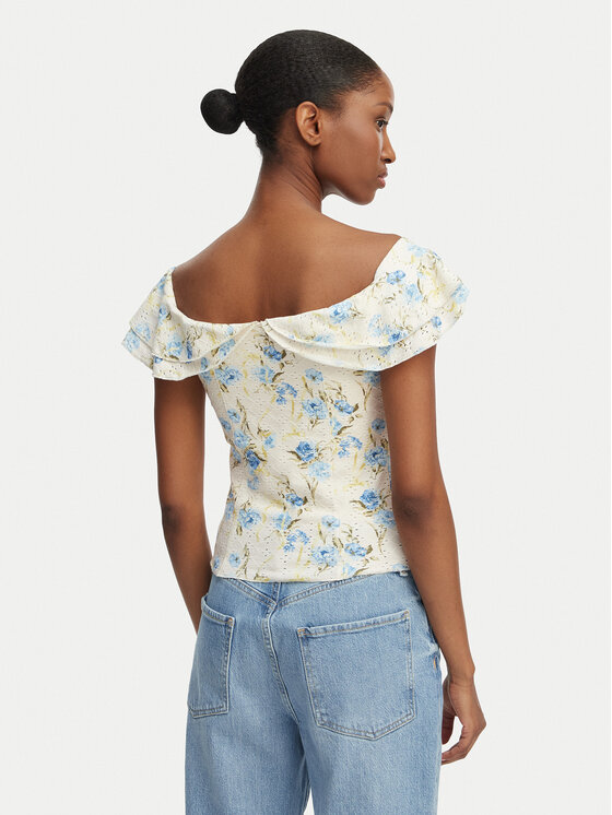 Guess Guess Blusa W6GP23 K3106 Crema Regular Fit