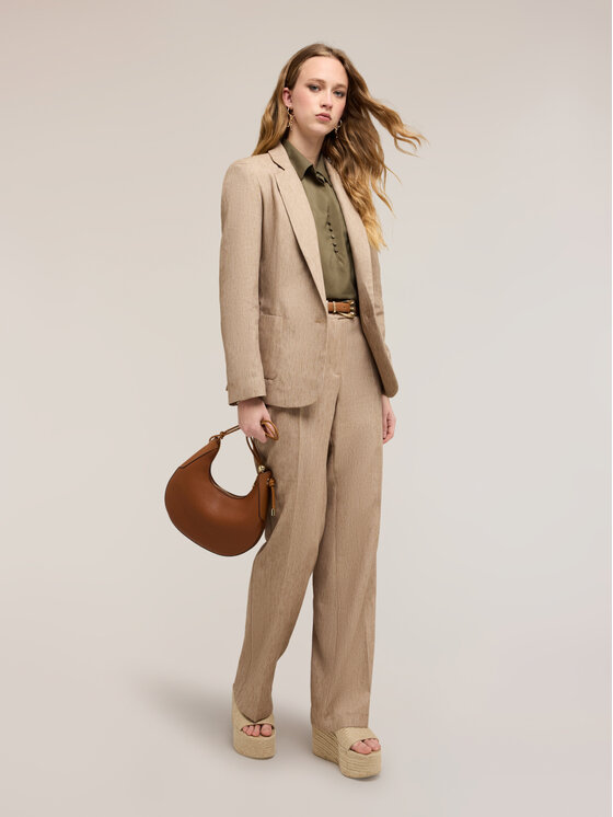 Motivi Motivi Giacca di transizione R022Q001153N002 Crema Regular Fit