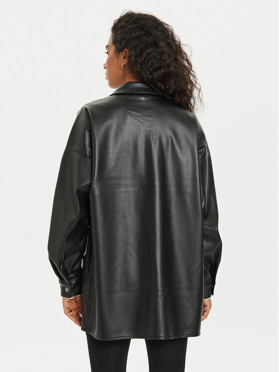 Noisy May Noisy May Cămașă Flanny 27022945 Negru Oversize