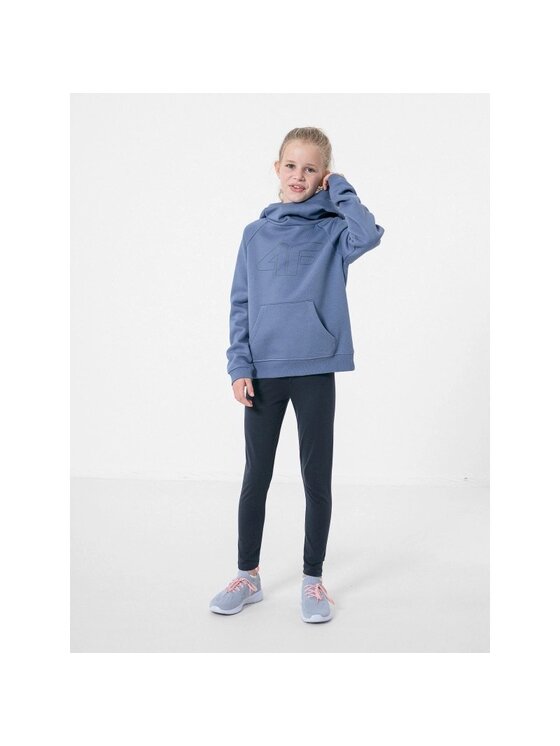 4F 4F Bluza JBLD002 Niebieski Regular Fit