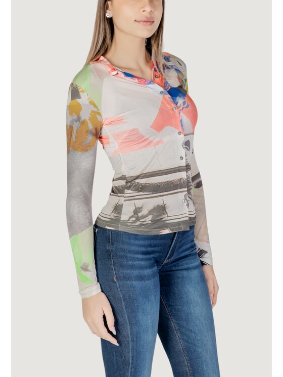 Desigual Desigual Μπλουζάκι TS_MACHENSZIE Ροζ Long Fit