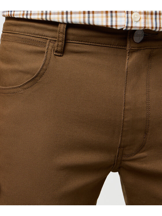 Wrangler Wrangler Spodnie materiałowe 112371571 Brązowy Straight Leg