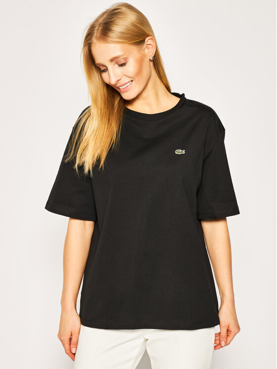 Lacoste Lacoste Футболка TF5441 Чорний Boy Fit