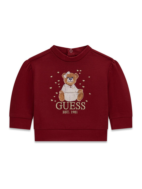 Guess Guess Sweatshirt K6BQ02 K5894 Dunkelrot Regular Fit