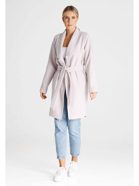 FIGL FIGL Παλτό M990 Μπεζ Regular Fit