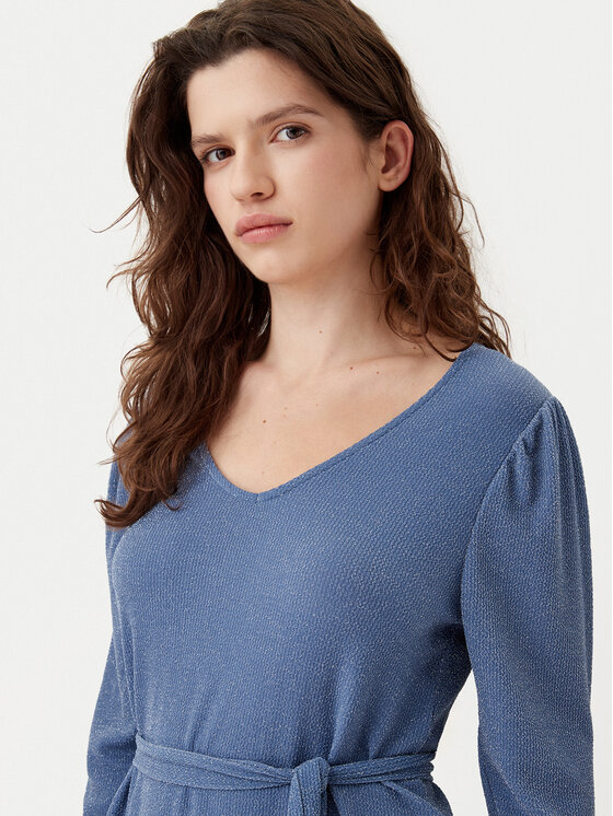 Vila Vila Трикотажна сукня Eleina 14100741 Блакитний Regular Fit
