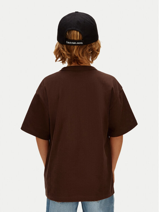 Calvin Klein Jeans Calvin Klein Jeans T-Shirt Varsity Graphic IB0IB02637 Καφέ Regular Fit