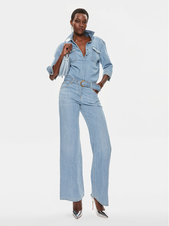 Pinko denim jumpsuit discount