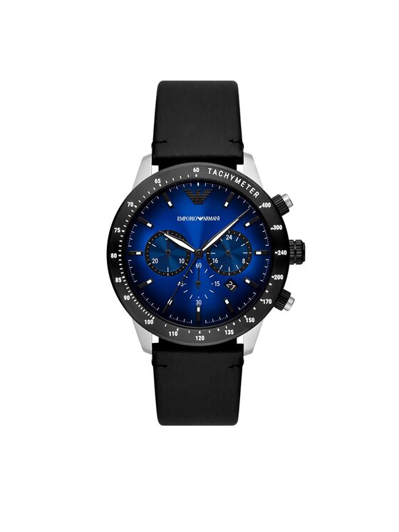 Emporio armani watch blue face deals