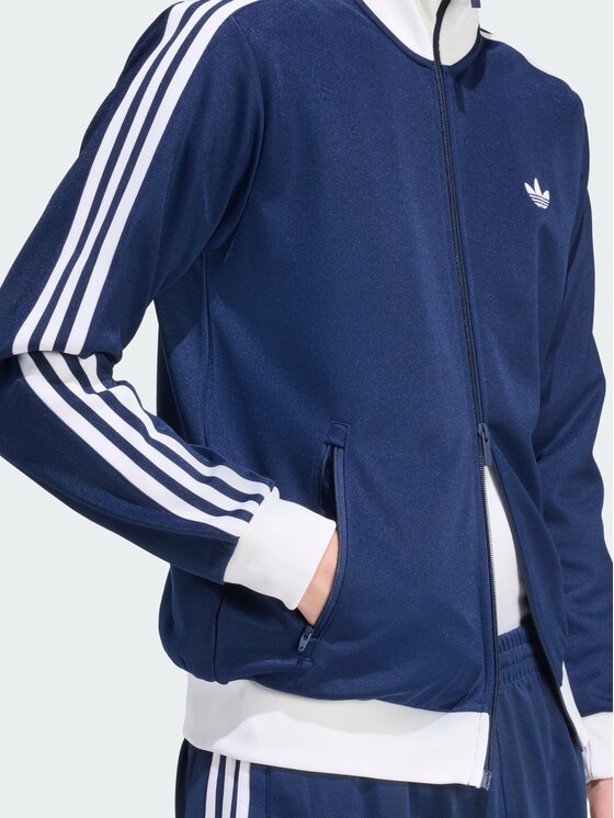adidas adidas Bluza CLASSIC Błękitny Slim Fit