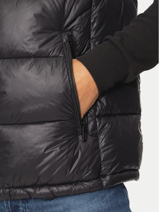 KARL LAGERFELD KARL LAGERFELD Mellény 505023 544590 Fekete Slim Fit