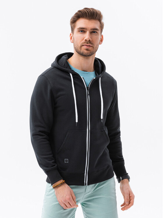 Ombre Ombre Mikina B977 Černá Regular Fit