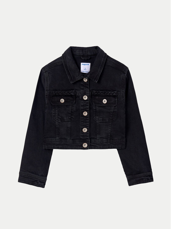 Mayoral Mayoral Farmer kabát 06460 Fekete Slim Fit