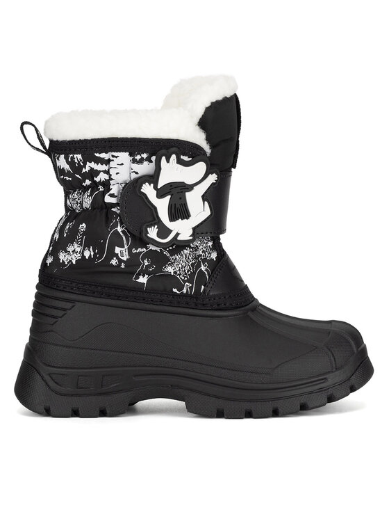 Moomin Moomin Sniego batai AW24-135MMN Juoda