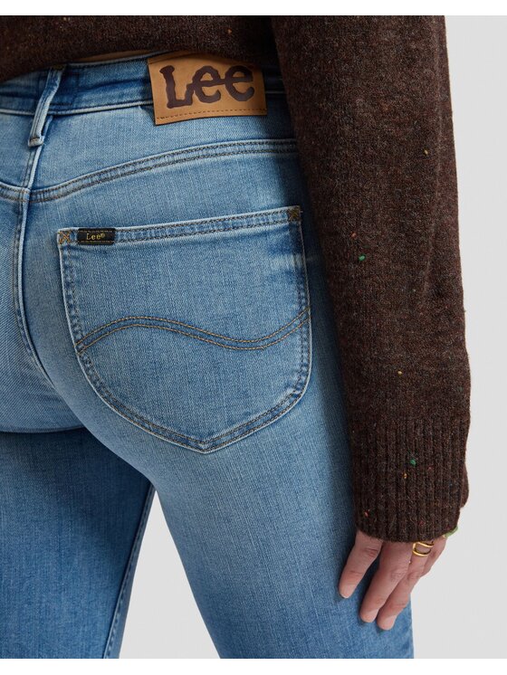 Lee Lee Jeansy SCARLETT HIGH Niebieski Skinny Fit