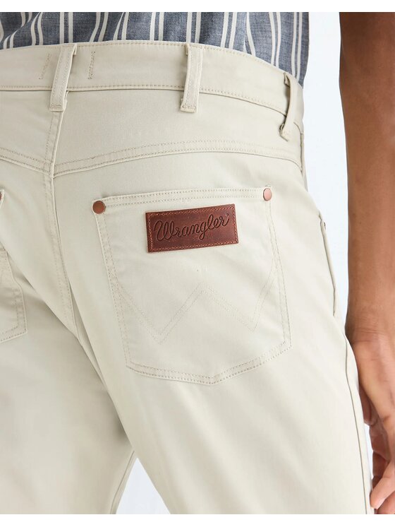 Wrangler Wrangler Spodnie materiałowe LARSTON Biały Slim Fit