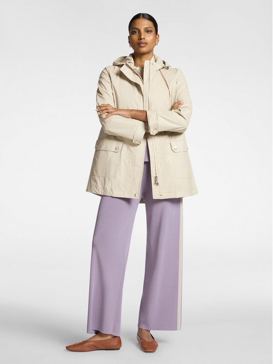 Elena Mirò Elena Mirò Giubbotto piumino F245P000188N002 Crema Regular Fit