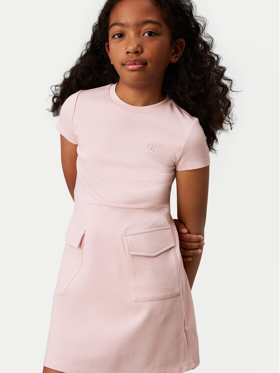 Calvin Klein Jeans Calvin Klein Jeans Rochie de zi IG0IG02699 Roz Slim Fit