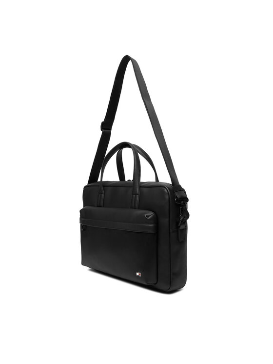 Tommy Hilfiger Tommy Hilfiger Torba na laptopa Th Flag Computer Bag AM0AM13989 Czarny