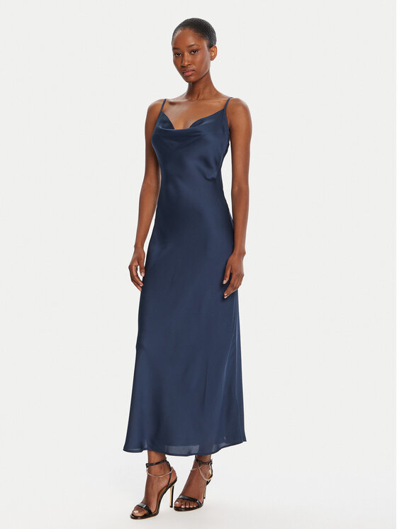 Guess Guess Cocktail obleka W5GK85 WH9C2 Mornarsko modra Classic Fit