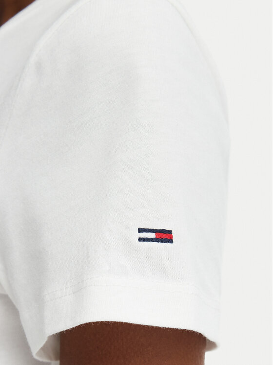 Tommy Jeans Tommy Jeans T-krekls DW0DW23481 Balts Regular Fit