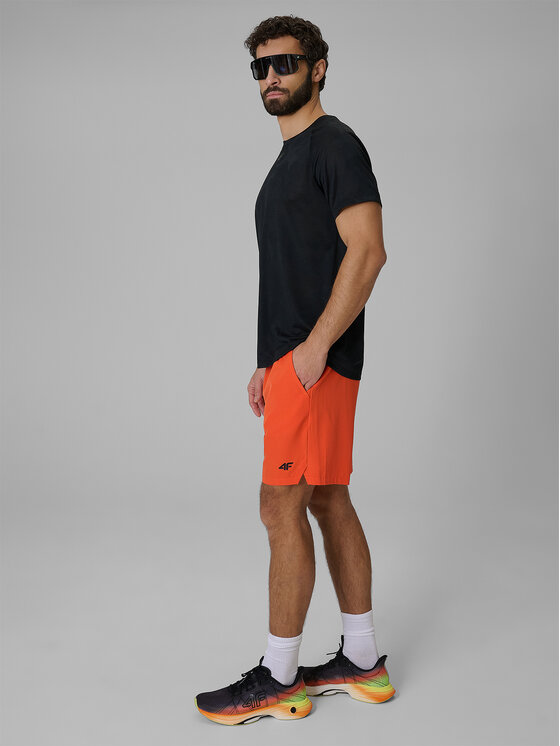 4F 4F Szorty sportowe ATHLETIC Pomarańczowy Regular Fit