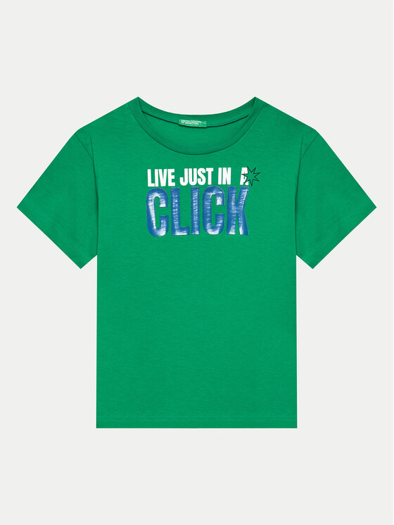 United Colors Of Benetton Tricou 3096C10J6 Verde Regular Fit