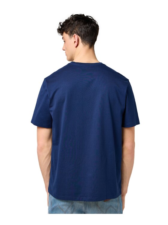 Wrangler Wrangler T-Shirt 112371488 Granatowy Regular Fit