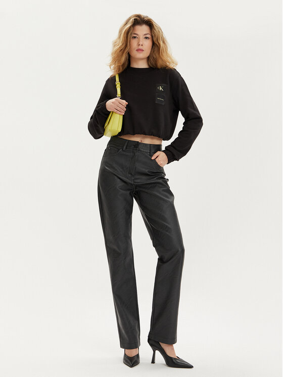 Calvin Klein Jeans Calvin Klein Jeans Majica dugih rukava J20J223081 Crna Regular Fit