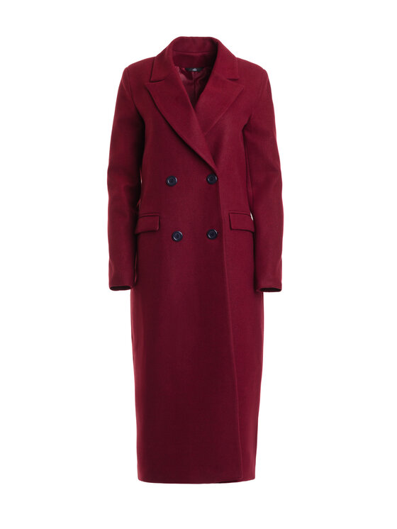 NIFE NIFE Płaszcz Płaszcz Bordowy Classic Fit