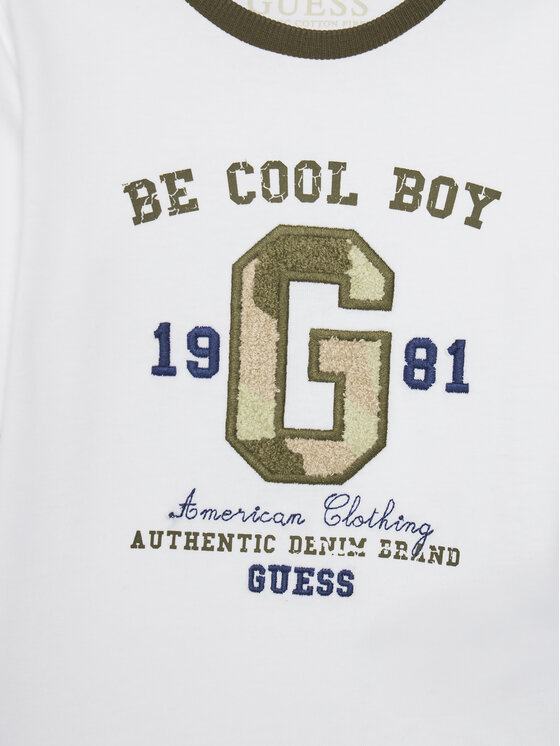 Guess Guess Blūzes un bikšu komplekts N5YG06 K8HM4 Balts Regular Fit
